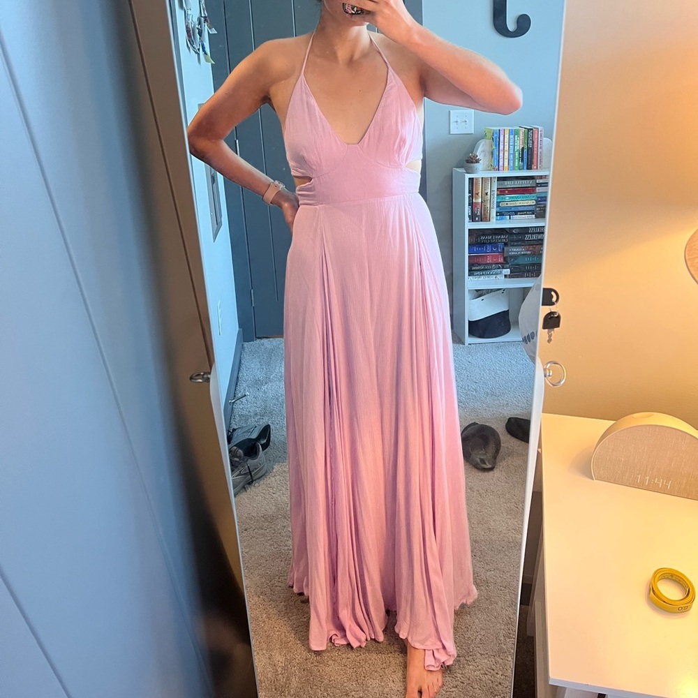 Free People Lilac Halter Maxi Dress